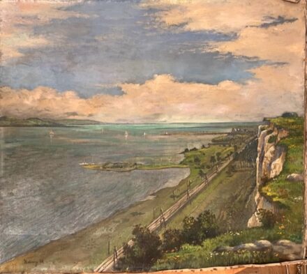 Udvary Pál (1900-1987): Udvary Pál (1900-1987):  Balaton. J.b.l.