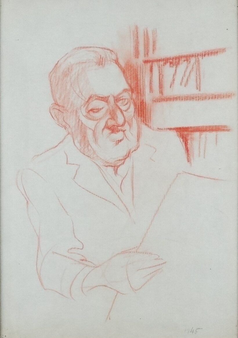 Hauswirth Magda: Scheiber Hugó portréja 1945
