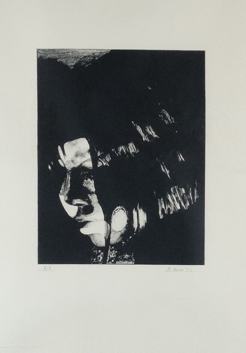 M. Hewér ?: Portré A/P  1972
