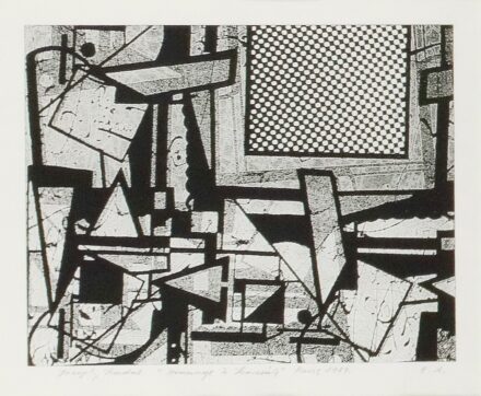 Joseph Kádár (1936-2019): "Homage a Kassák" 1987. E.A.