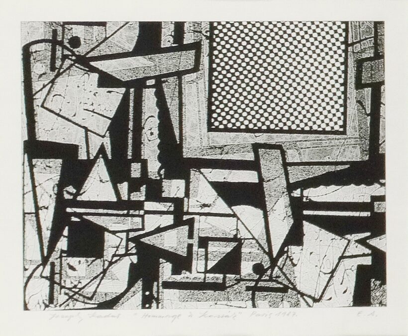 Joseph Kádár (1936-2019): "Homage a Kassák" 1987. E.A.