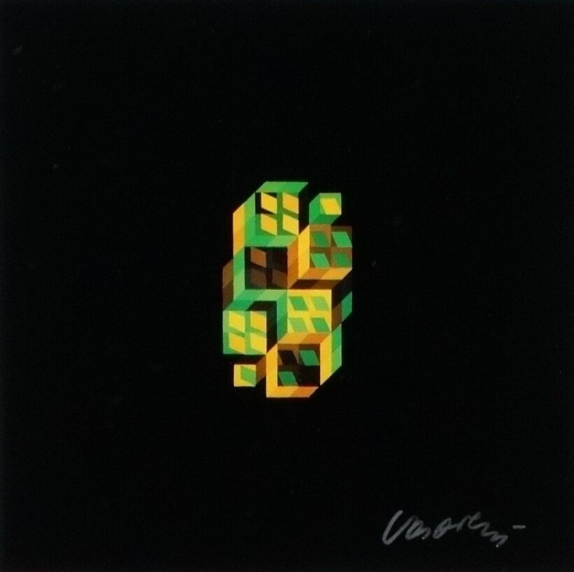 Vasarely, Viktor (1906 - 1997): Tridim-P 1968.