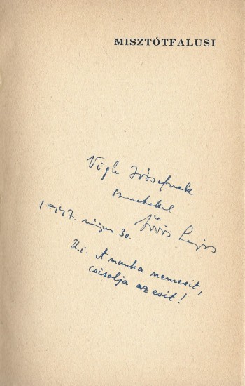 Örvös Lajos Örvös Lajos: A szegénység dícsérete. Versek. Dedikált példány.
