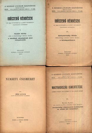 Szabadkőművesség. A Szabad Lyceum kiadványai.  Szabadkőművesség. A Szabad Lyceum kiadványai. 4 füzet.
