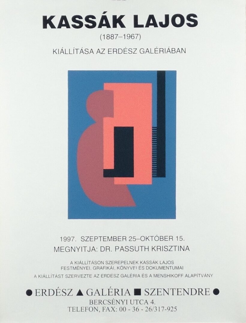 Kassák Lajos (1887 - 1967): Kiállítási plakát 1997