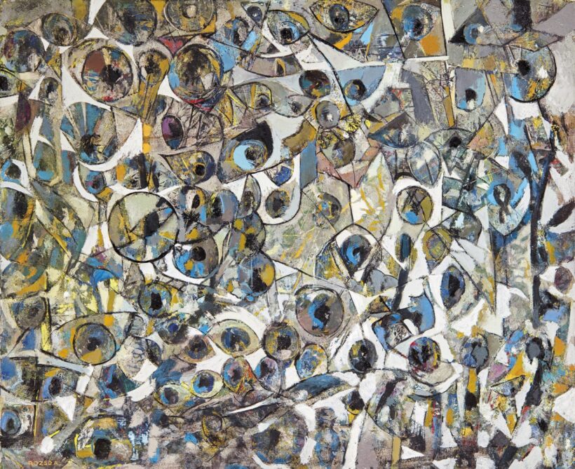 Rozsda Endre (1913-1999): Szemek – És lőn első nap, 1967