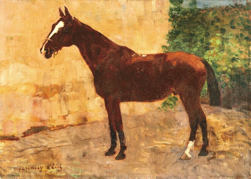 Ferenczy Károly (1862-1917): Carasco, versenyló, 1901