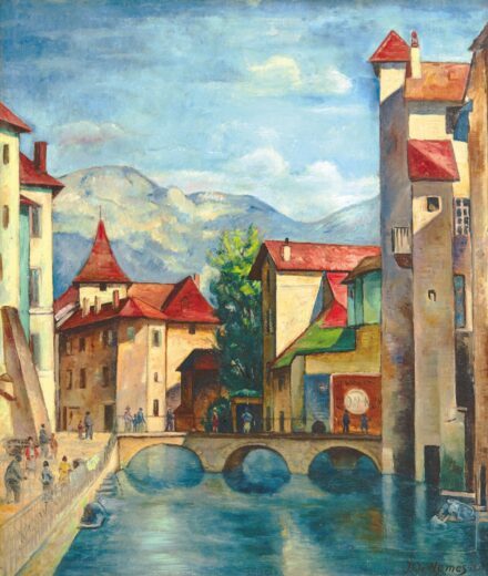 Haranglábi Nemes József (1889-1976): Annecy-i részlet, 1931