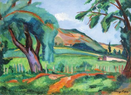Tihanyi Lajos (1885-1938): Szécsénykovácsi táj, (Nyári táj; Paysage d’Eté), 1913