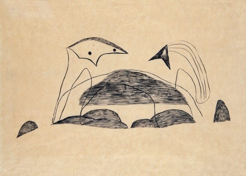Vajda Lajos (1908-1941): Domb virágokkal, 1939