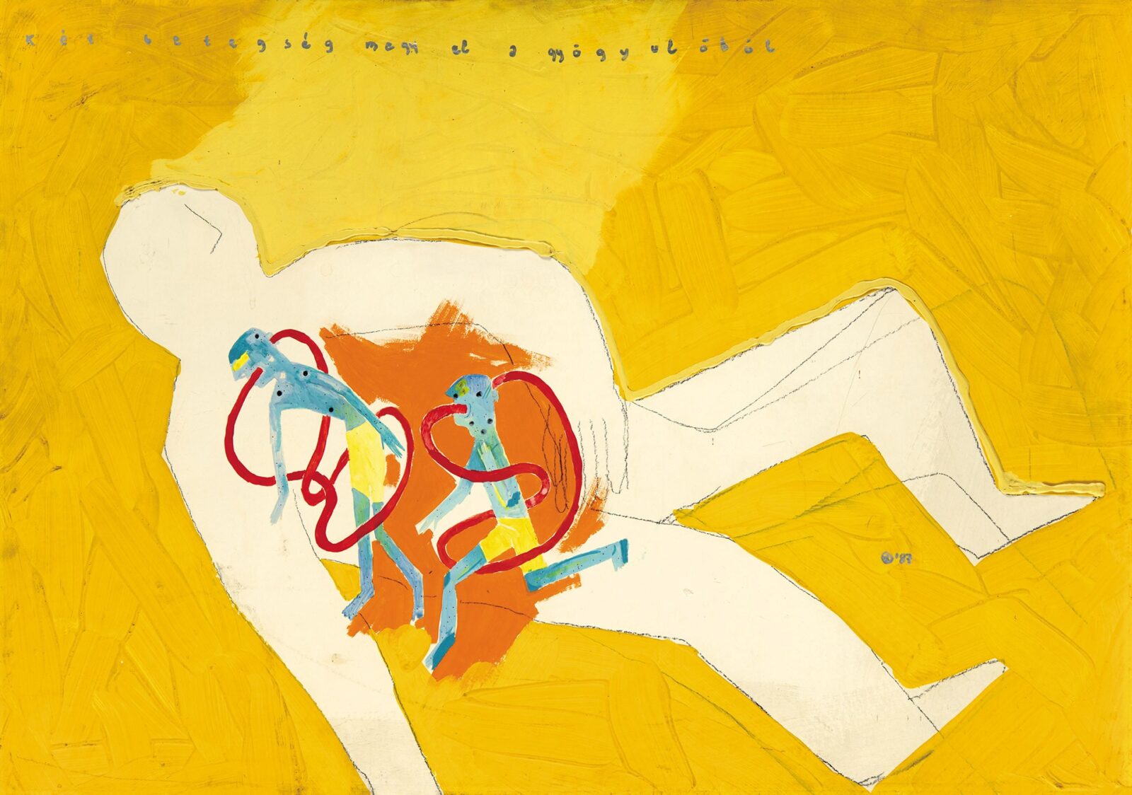 Wahorn András (1953): Két betegség megy el a gyógyulóból, 1987