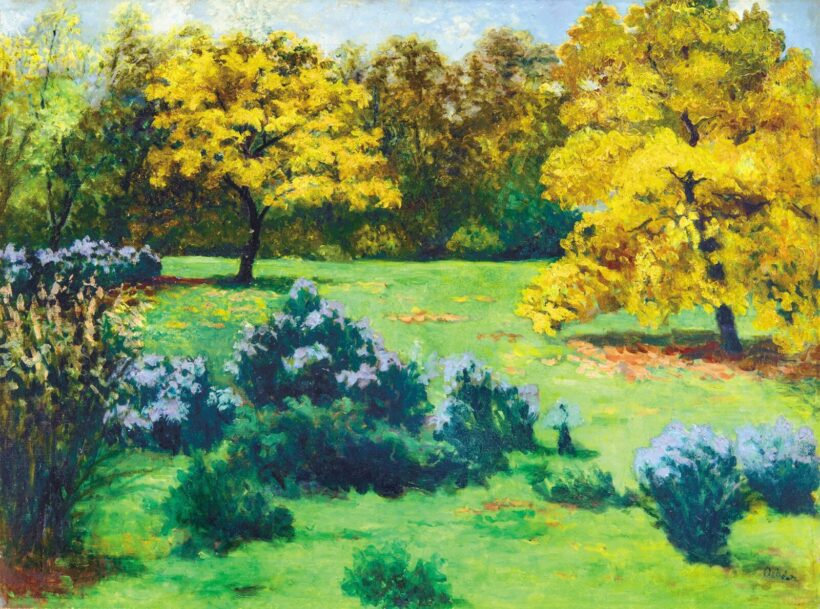 Orbán Dezső (1884-1987): A körtvélyesi park, 1912 körül