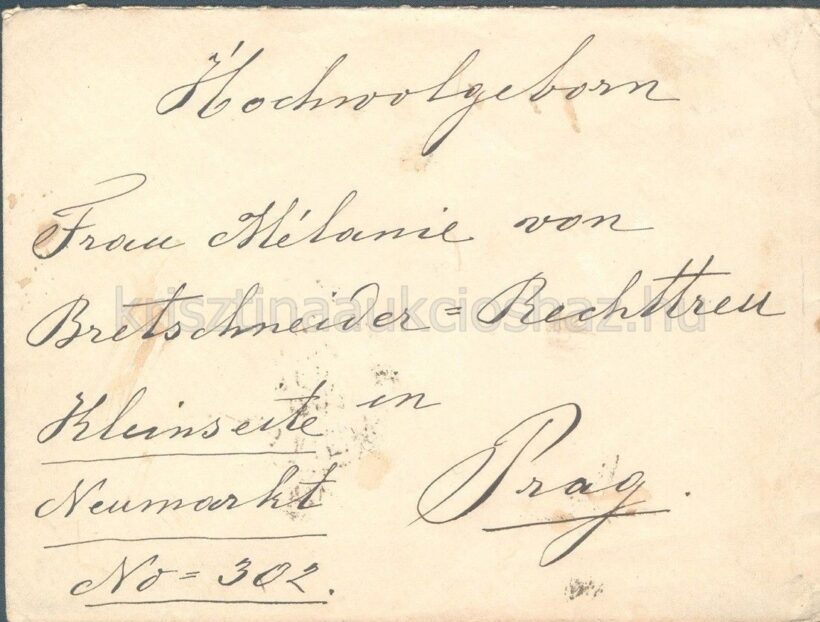 1884. 5k levélboríték "Wien Wieden-Prag"