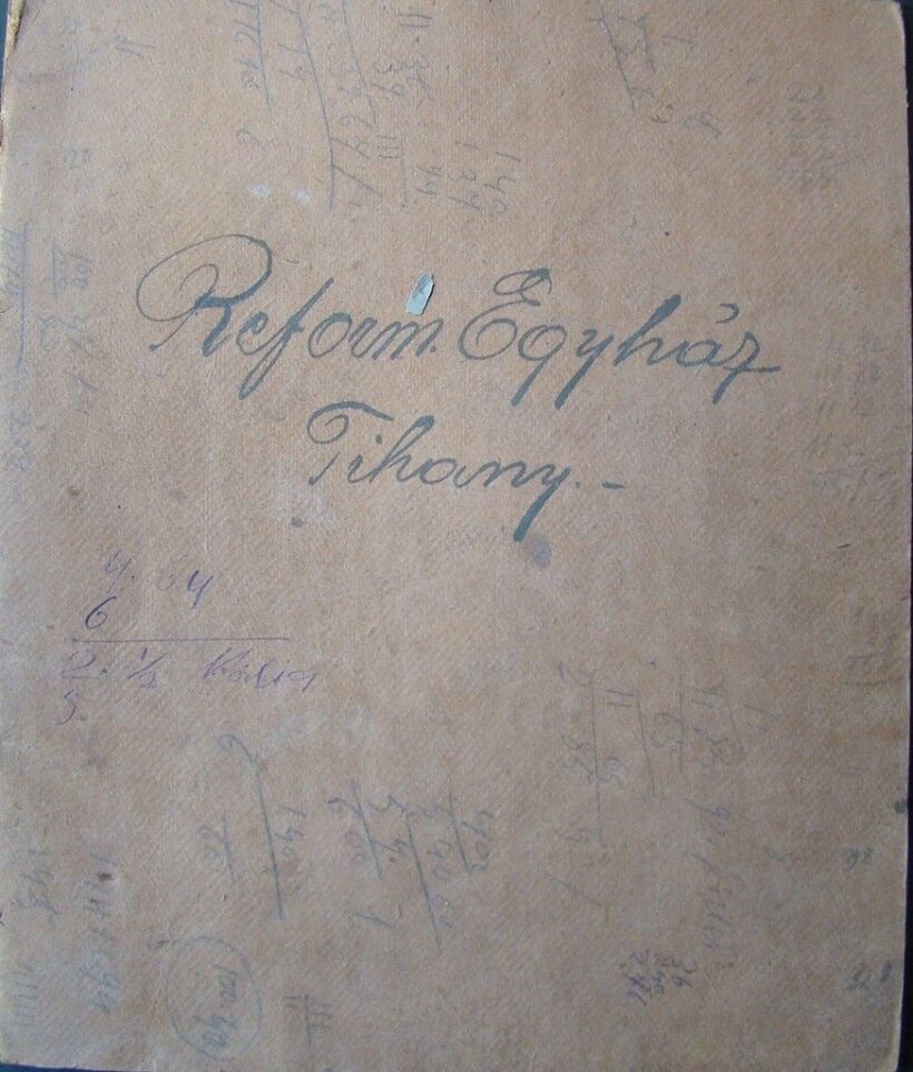 Tihanyi Református Egyház adókönyve 1905/11. évre