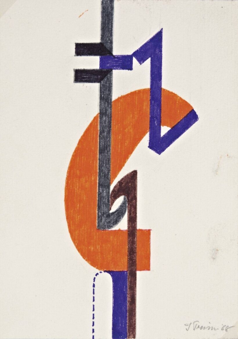 Italo Primi (Rapallo, 1903 - 1983) - Kompozíció, 1968