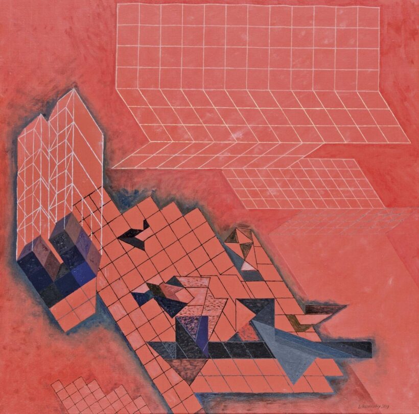 Lukoviczky Endre (Békéscsaba, 1939 - ) - Mozgalmas felhőkarcolók, 2007