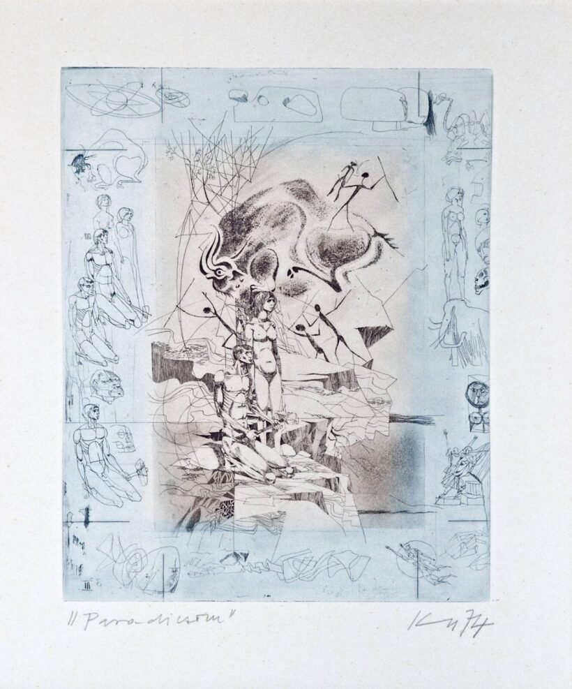 Kass János (Szeged, 1927 - Budapest, 2010) - Paradicsom, 1974