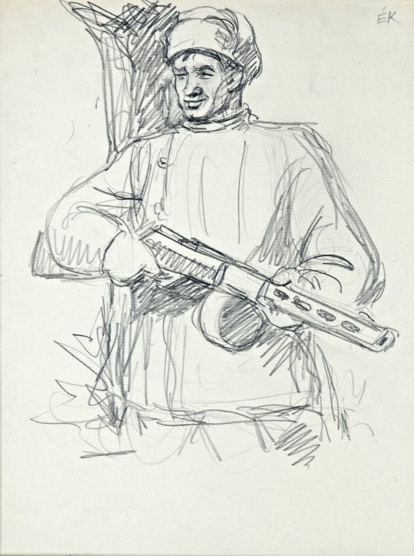 Ék Sándor (Szentmihályfa, 1902 - Budapest, 1975) - Szovjet katona, 1946 körül