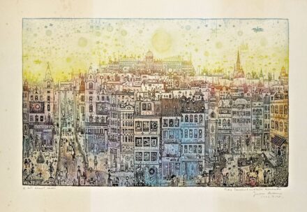 Gross Arnold (Torda, 1929 - Budapest, 2015) - A kék álmok városa, 1992