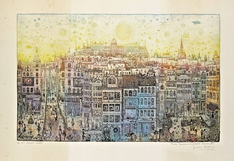 Gross Arnold (Torda, 1929 - Budapest, 2015) - A kék álmok városa, 1992