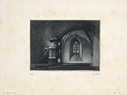 Forbát Alfréd (Pécs, 1897 - Vällingen, 1972) - Templombelső, 1917