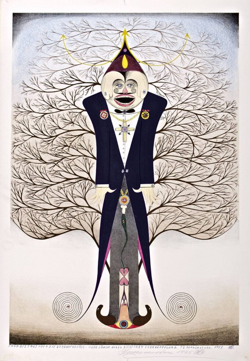 Friedrich Schröeder-Sonnenstern (Tilsit, 1892 - Berlin, 1982) - Theorizynus oder die lebenstheorie-oder dämon aller geistigen verkrüppelung, 1965