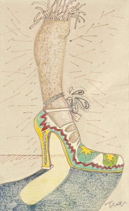 Ken Tisa (Philadelphia, 1945 - ) - Pop-art cipőterv