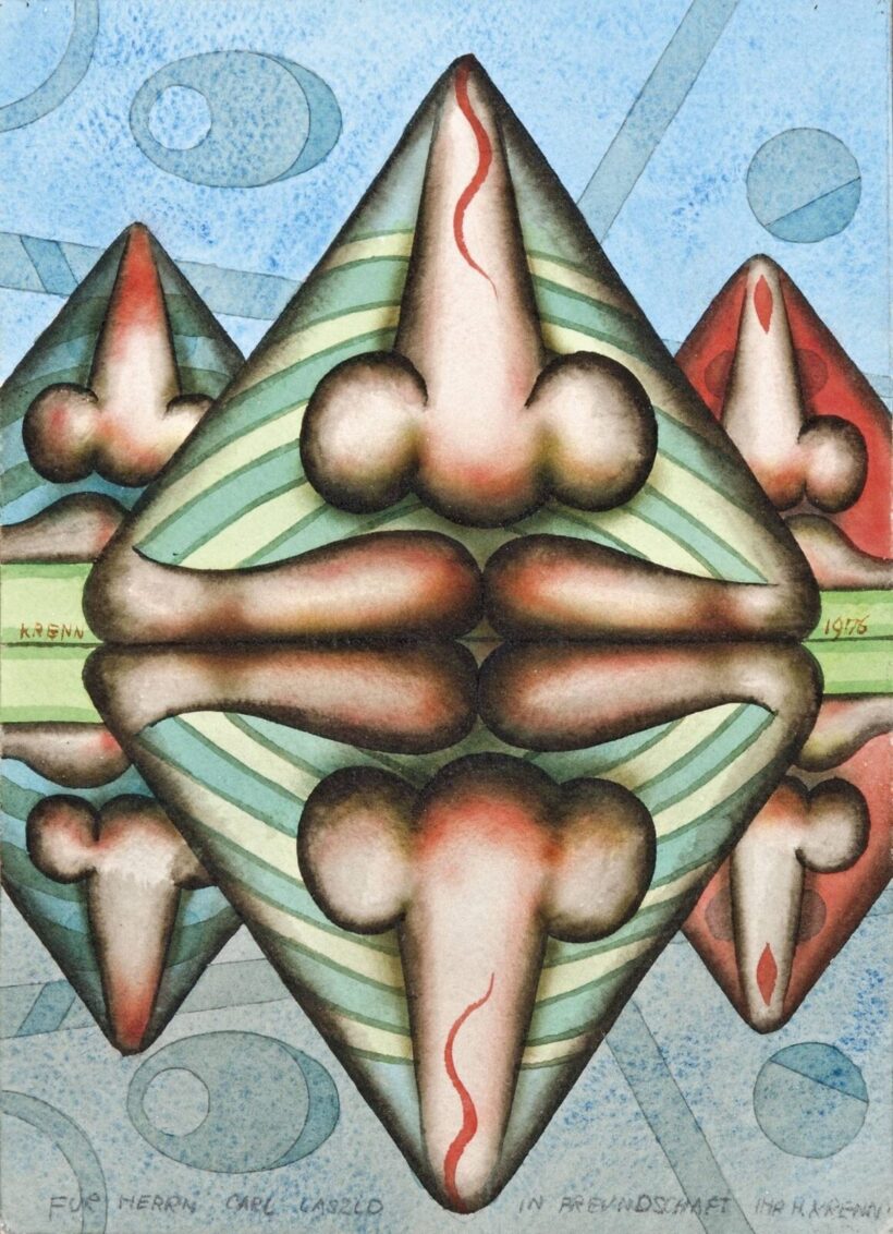 Hans Krenn (Innsbruck, 1932 - Bécs, 2007) - Tükröződés, 1976