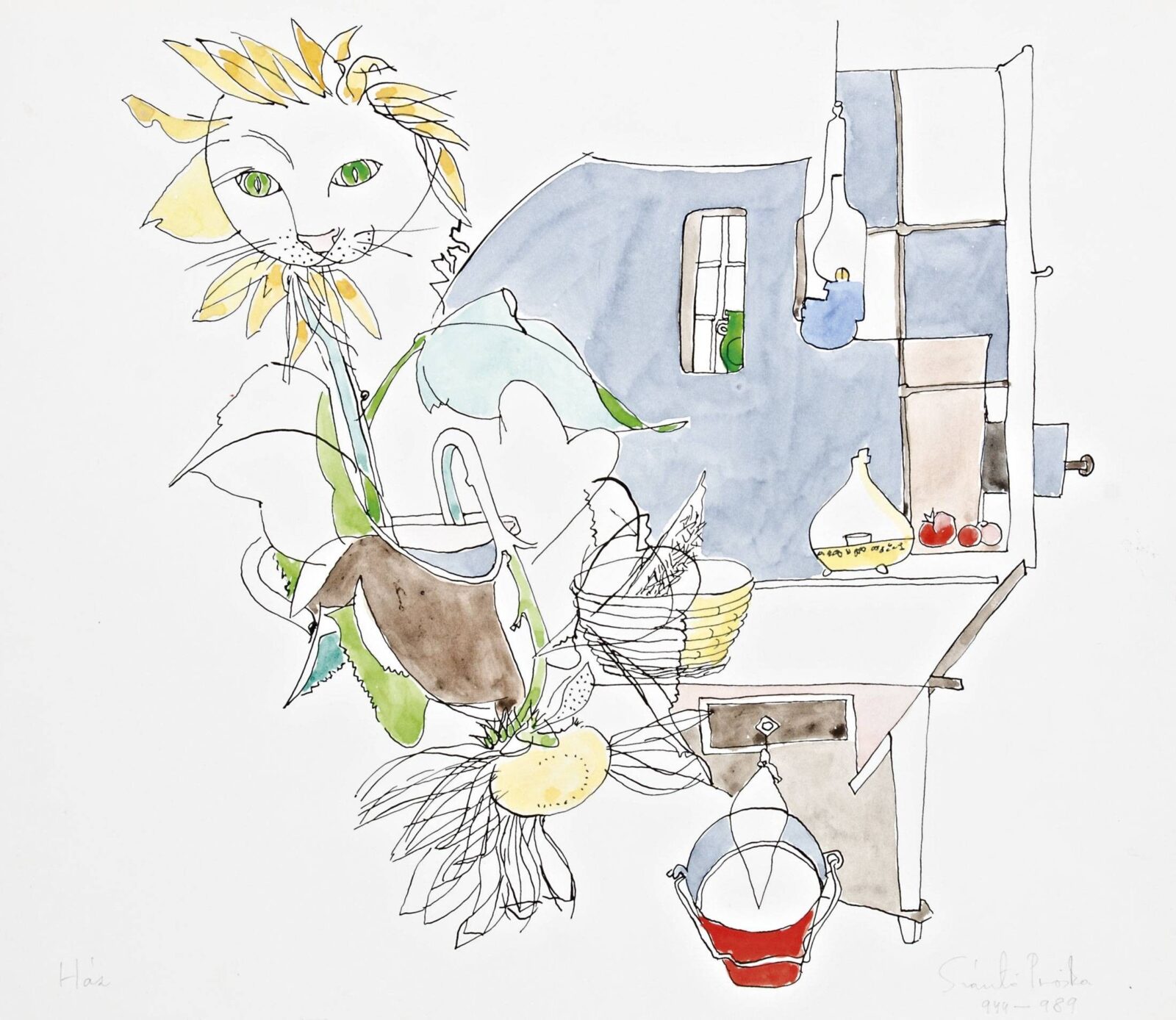 Szántó Piroska (Kiskunfélegyháza, 1913 - Budapest, 1998) - Ház, 1944-1989