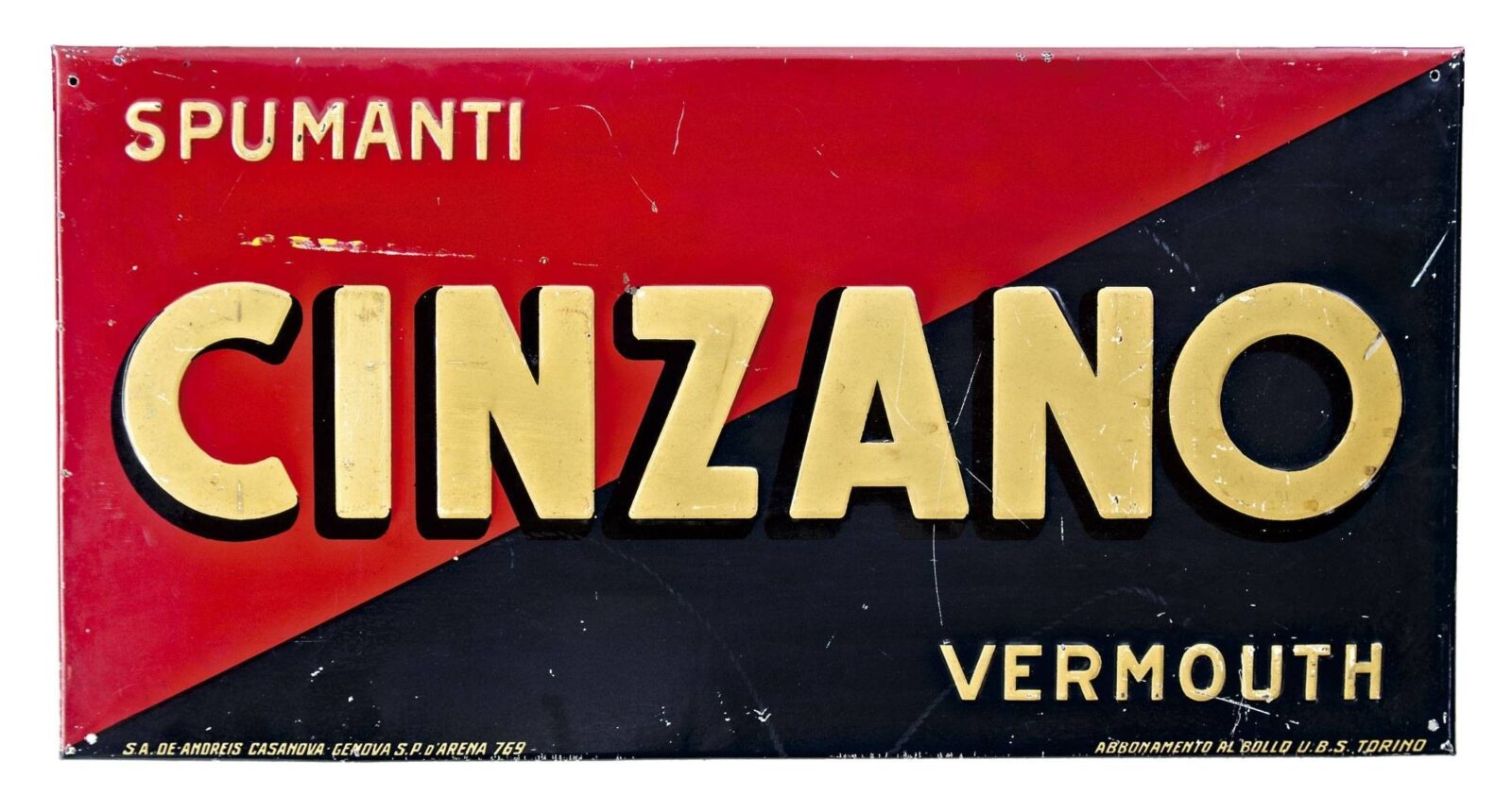 Cinzano reklámtábla