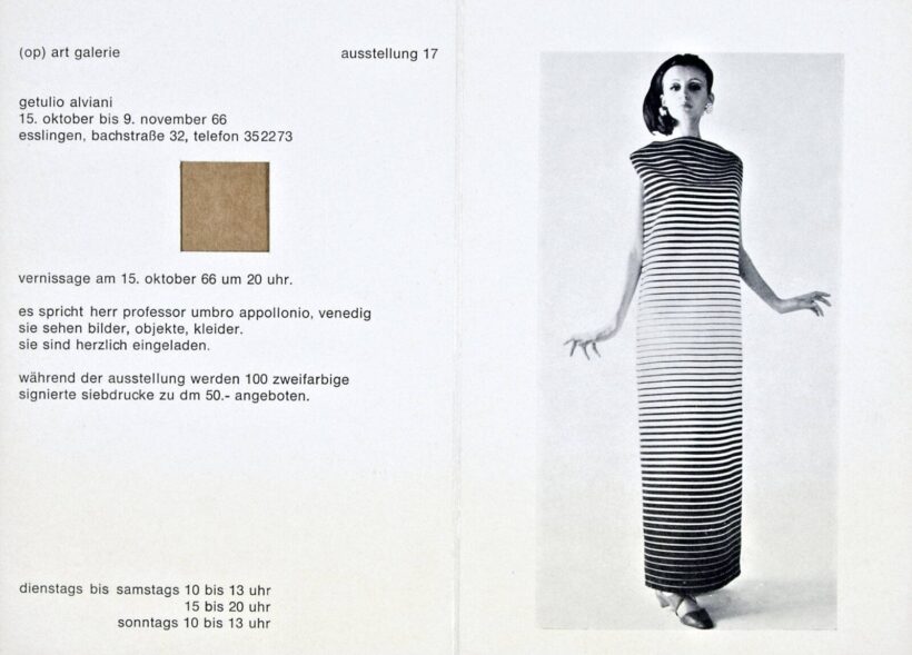 Getulio Alviani (Udine, 1939 - ) - Op-Art dress - Image 3