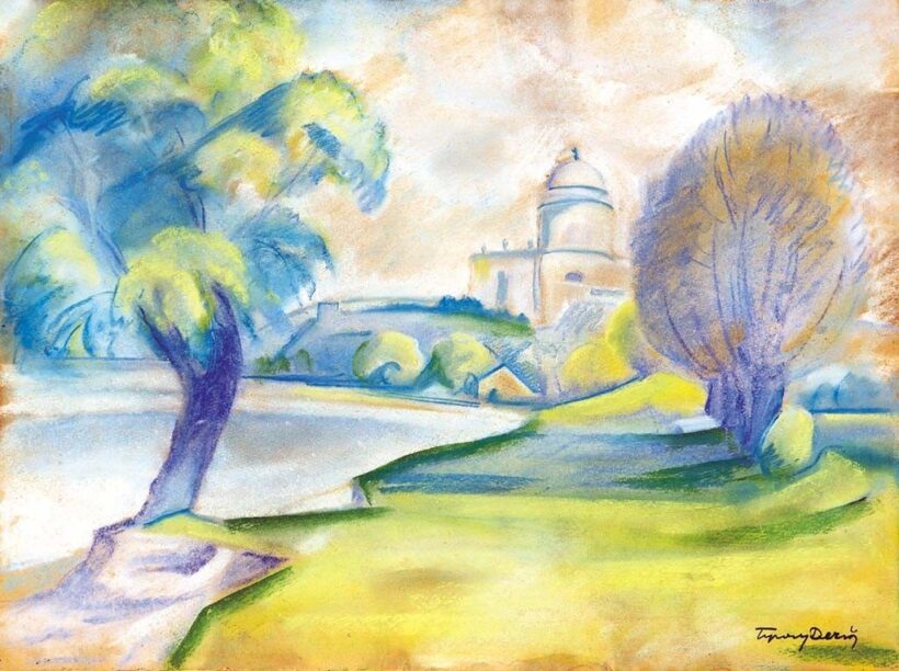 Tipary Dezső (1887-1964) Esztergom látképe