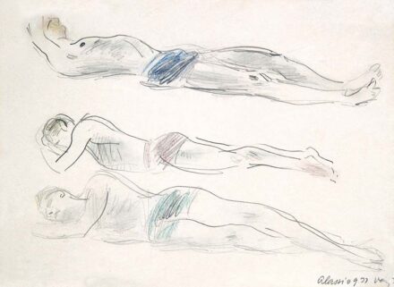 Vaszary János (1867-1939) Alassioi strandolók, 1933