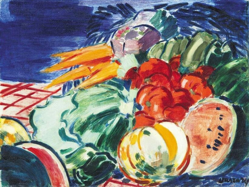 Vaszary János (1867-1939) Dinnyés csendélet, 1938