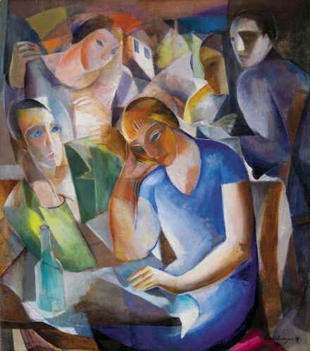 Schönberger Armand (1885-1974)"Asztaltársaság, 1932"