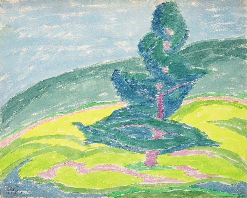 Mattis Teutsch János (1884-1960) Tájkép, 1915