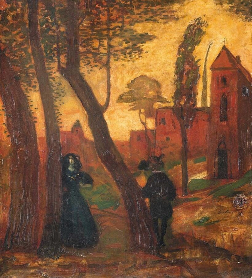 Gulácsy Lajos (1882-1932)  Találkozás (Olasz mese), 1908-1909 között