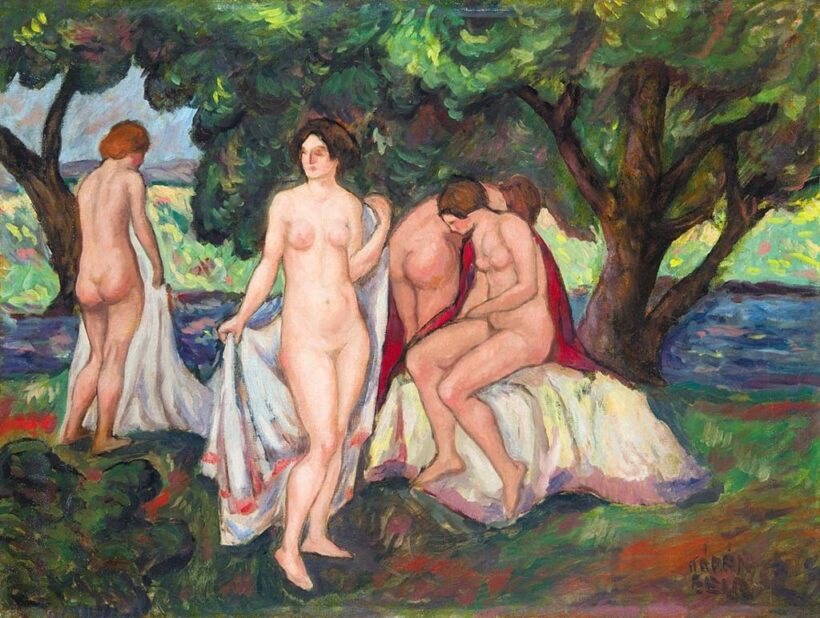Kádár Béla (1877-1956)  Fürdőzés