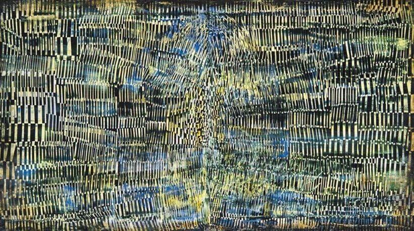 Lakner László (1936- ) Absztrakt kép, 1962