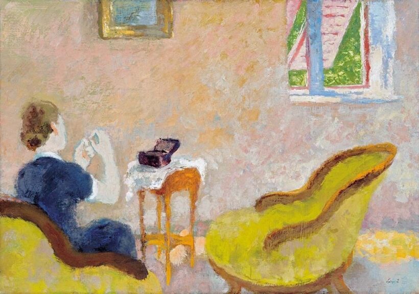 Szőnyi István (1894-1960) Varró nő, 1930-as évek közepe