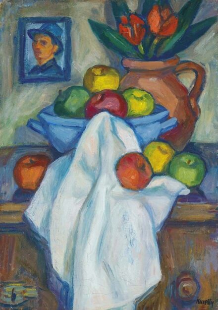 Kmetty János (1889-1975) Csendélet önarcképpel