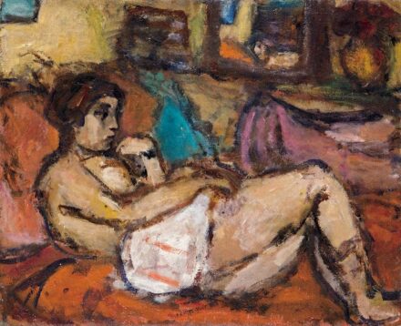 Czóbel Béla (1883-1976) Fekvő nő, 1937