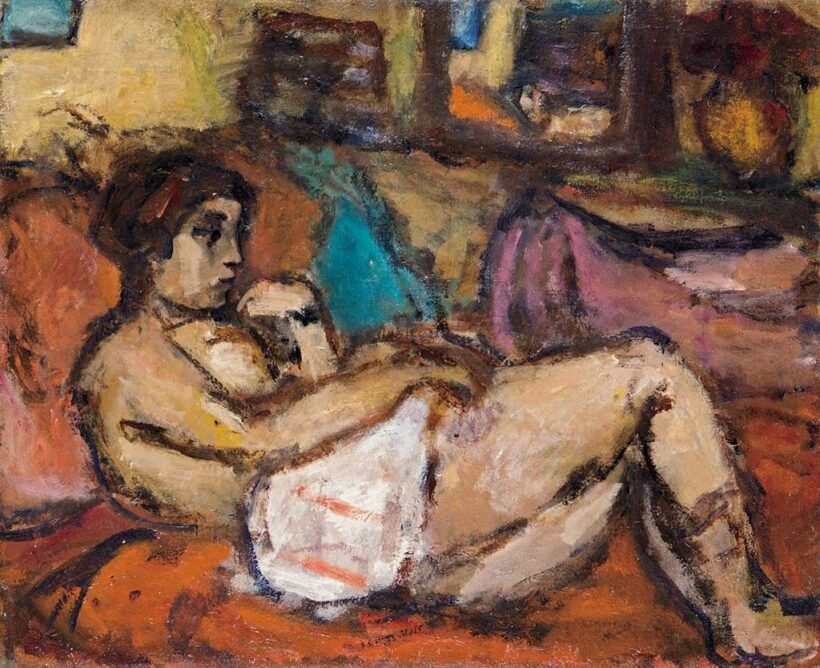 Czóbel Béla (1883-1976) Fekvő nő, 1937