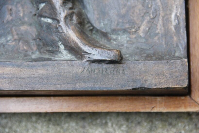 Jan Hanna - Bronz dombormű - Image 3