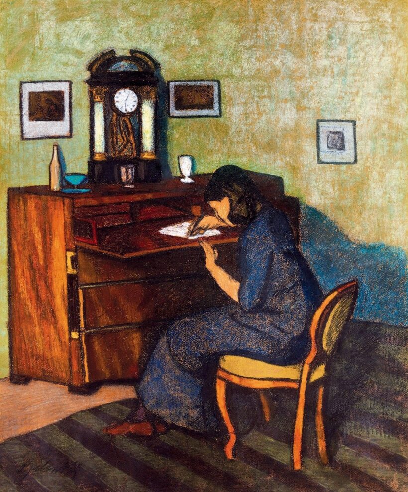 Bálint Rezső:Levelet író nő (Délutáni fények a szobában), 1910-es évek