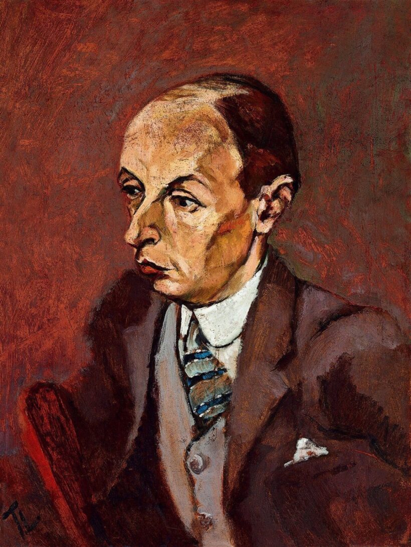 Tihanyi Lajos:Hegedűművész portréja, 1915 körül (Kenton Egon, született Kornstein Egon)