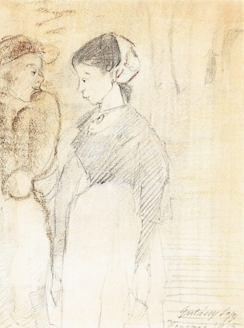 Gulácsy Lajos:Beszélgetők, 1915