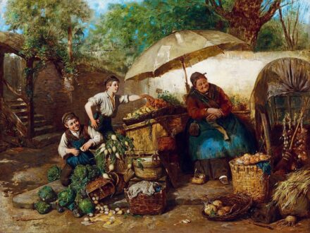 Emmanuel Spitzer:Müncheni piacon, 1881