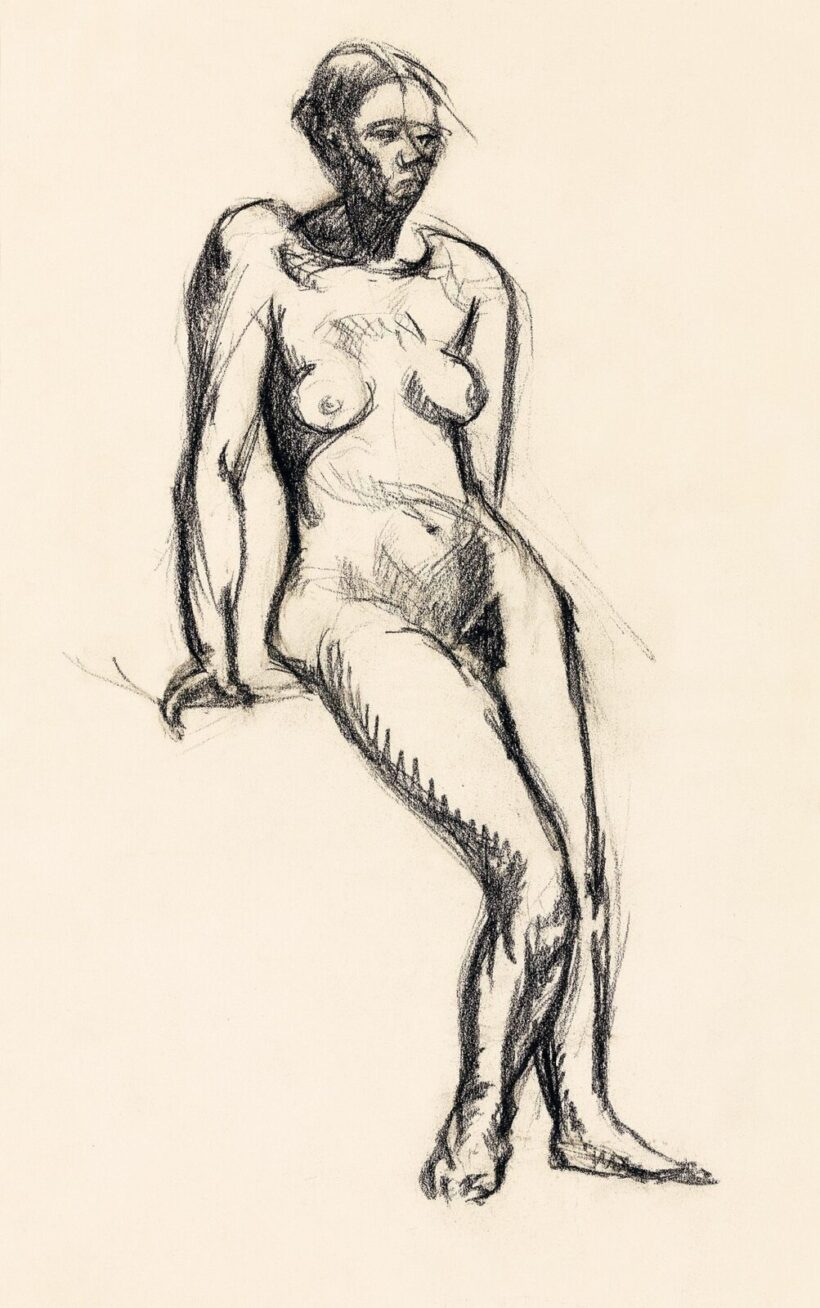 Tihanyi Lajos:Női akt, 1910 körül