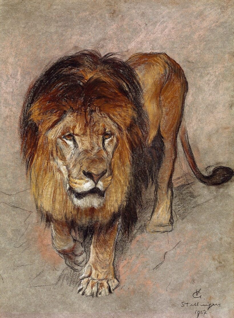 Vastagh Géza:Oroszlán, 1907